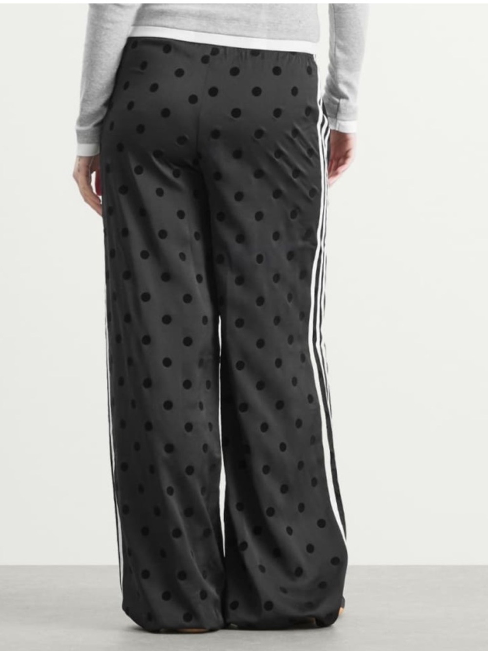 NWT adidas Polka Dot Firebird Wide leg Track Pants - Picture 13 of 15